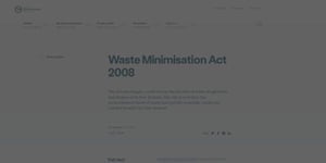  Waste Minimisation Act 2008
